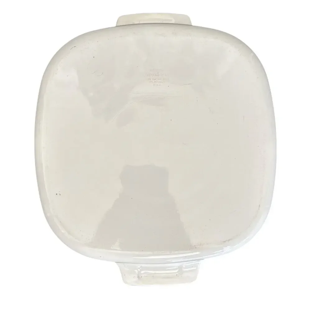 CorningWare 8x8 White Caserole Dish with Pyrex Glass Lid